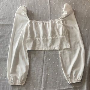 SHEIN All White Women’s Crop Top